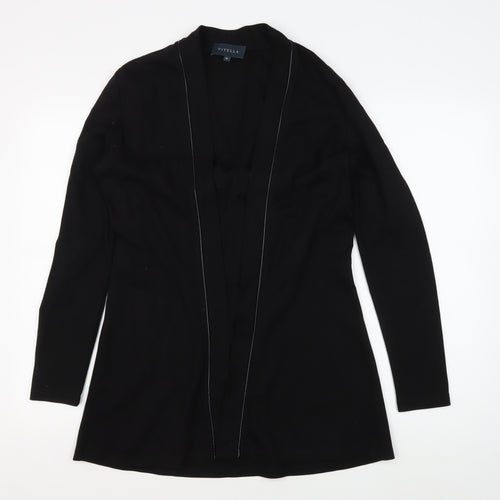 Viyella Women's Black Jacket - Medium, Long Sleeve