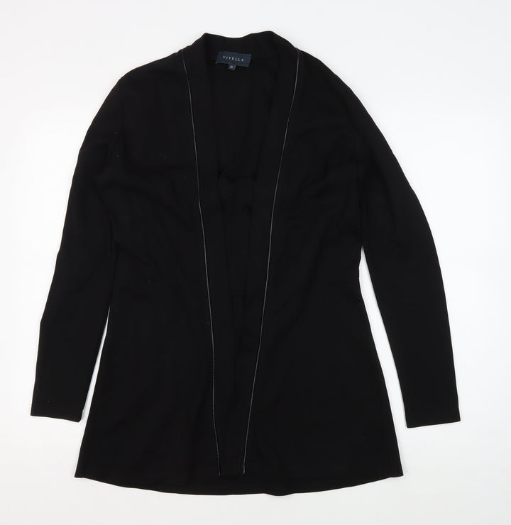 Viyella Women's Black Jacket - Medium, Long Sleeve