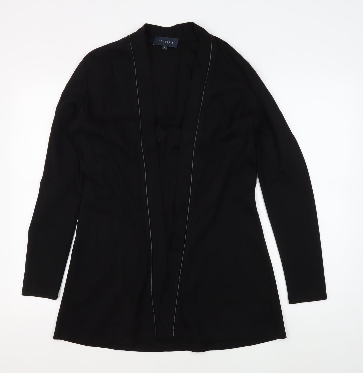 Viyella Women's Black Jacket - Medium, Long Sleeve