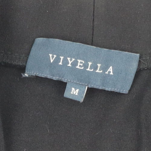 Viyella Women's Black Jacket - Medium, Long Sleeve