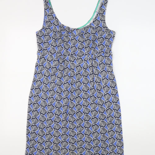 Boden Women's Blue Geometric Sleeveless Dress Size 6