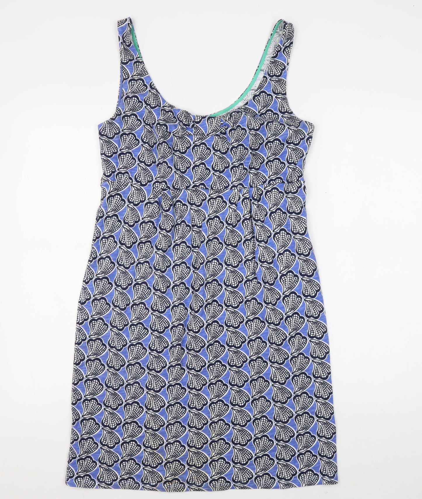 Boden Women's Blue Geometric Sleeveless Dress Size 6