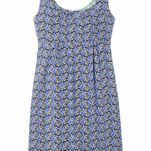 Boden Women's Blue Geometric Sleeveless Dress Size 6