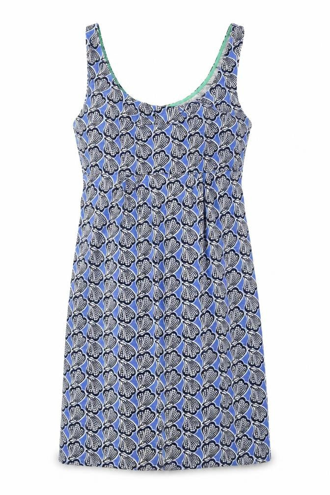 Boden Women's Blue Geometric Sleeveless Dress Size 6