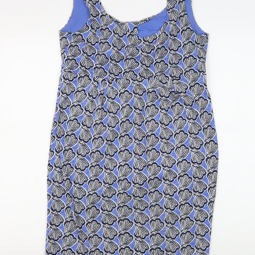 Boden Women's Blue Geometric Sleeveless Dress Size 6