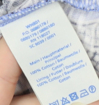 Boden Women's Blue Geometric Sleeveless Dress Size 6