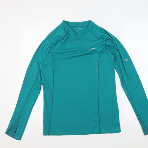Craghoppers Women's Green Long Sleeve T-Shirt, Size 12