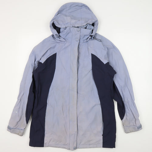Peter Storm Women's Blue Hooded Anorak Jacket Size 12
