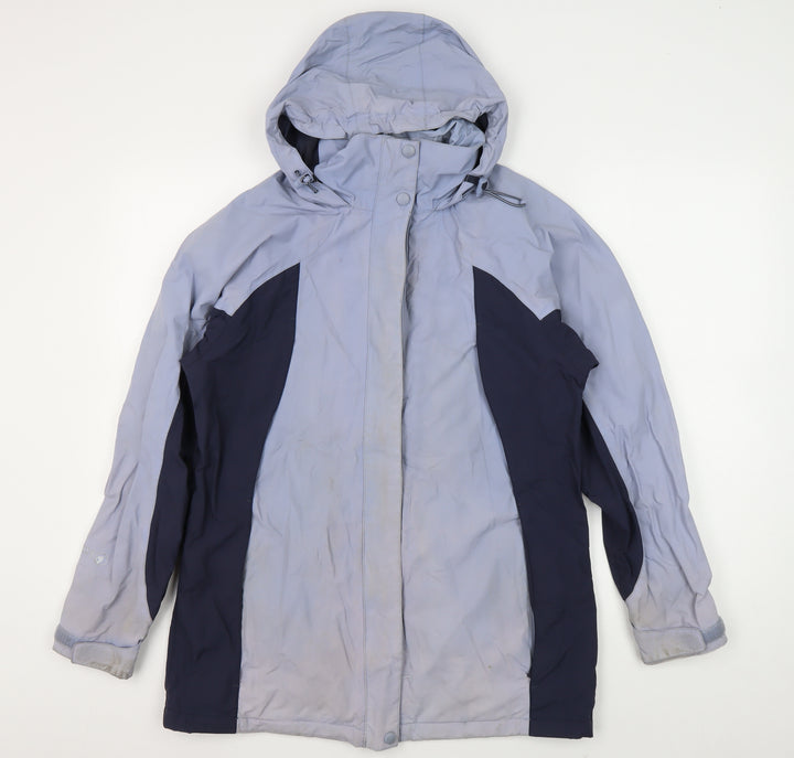 Peter Storm Women's Blue Hooded Anorak Jacket Size 12