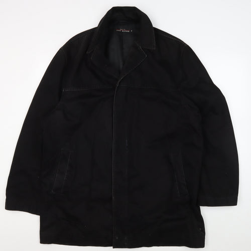 Jeff Banks Men's Black XL Coat 100% Cotton