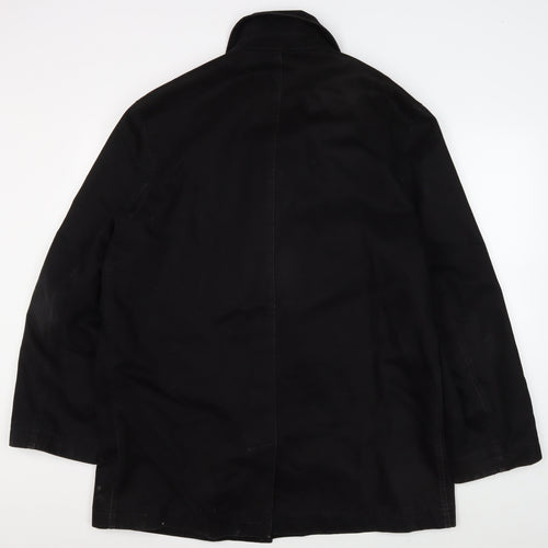 Jeff Banks Men's Black XL Coat 100% Cotton
