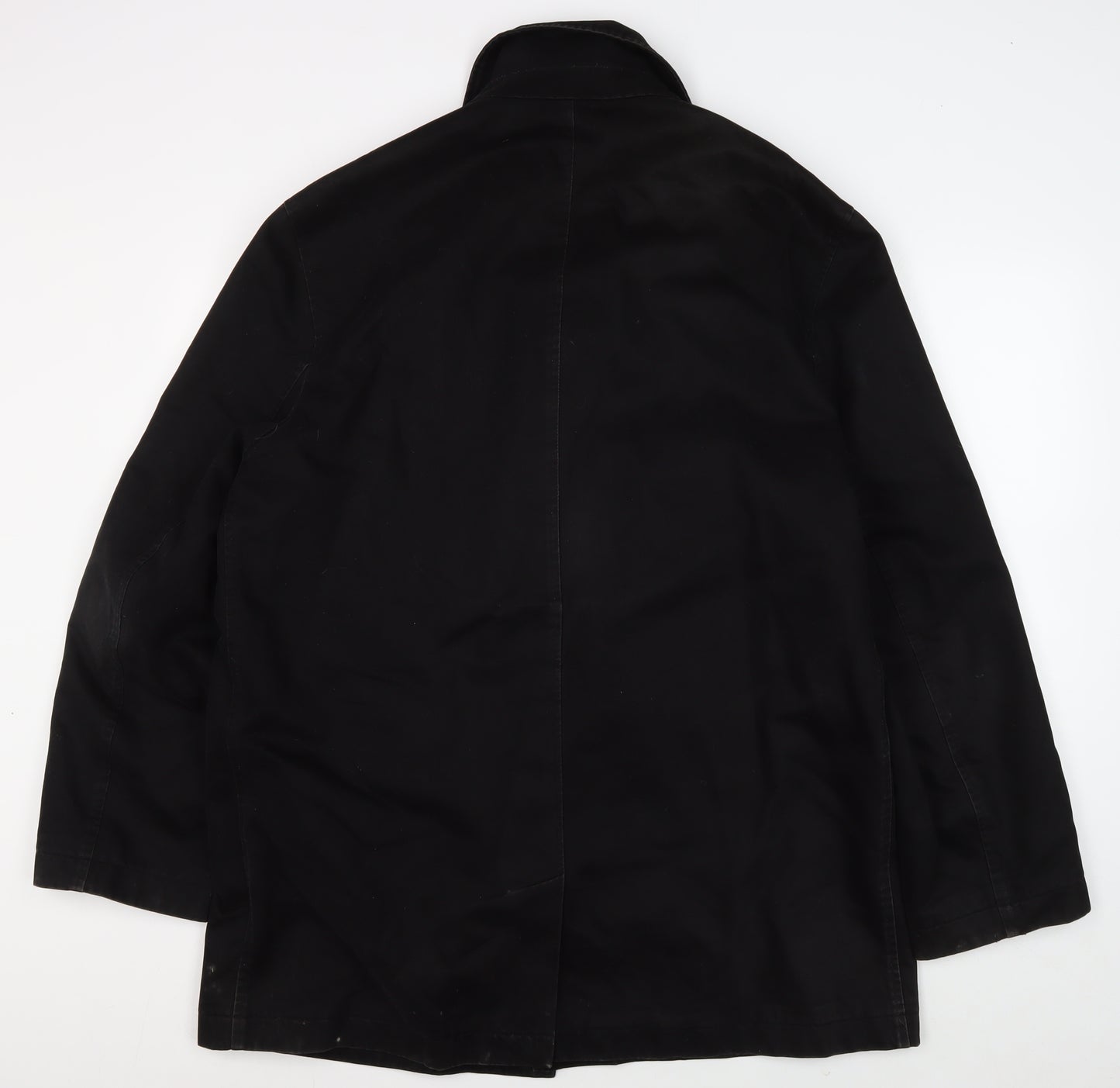 Jeff Banks Men's Black XL Coat 100% Cotton