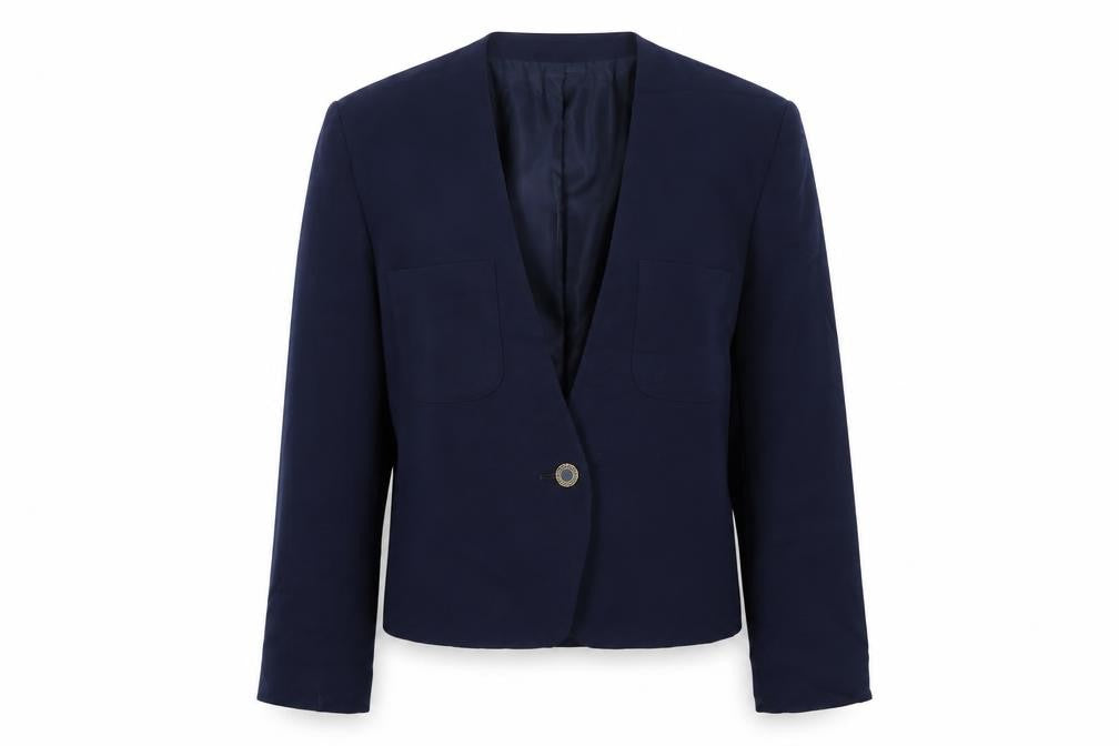 Front view of Alexon Women's Blue Classic Blazer, size 12