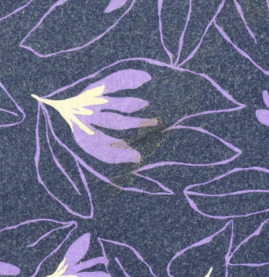 WoolOvers Women's Purple Floral Skirt XL