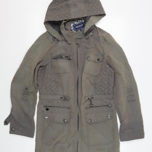 Maine New England Women's Grey Parka Jacket Size 12