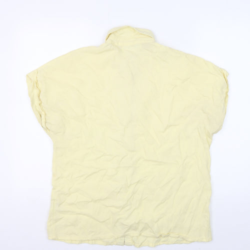 Quba & Co. Women's Yellow Button-Up Shirt