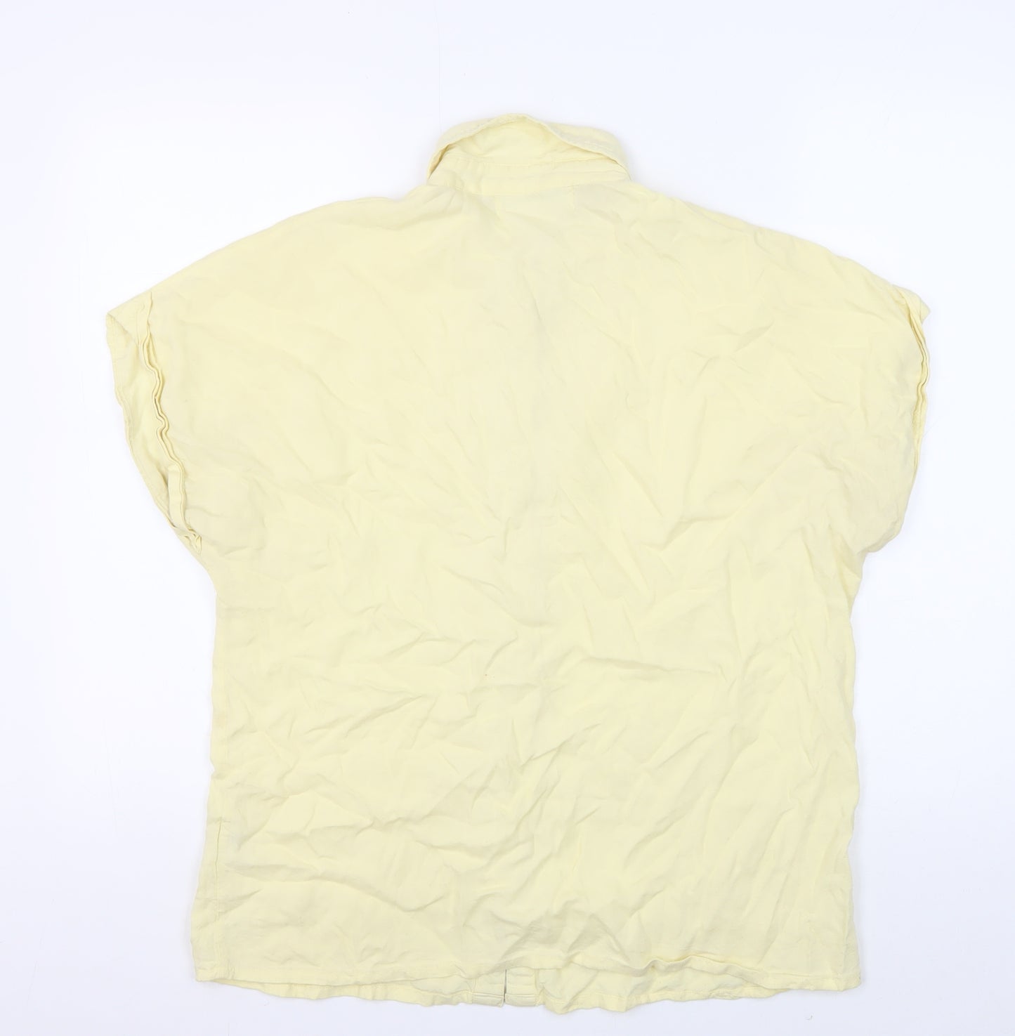 Quba & Co. Women's Yellow Button-Up Shirt