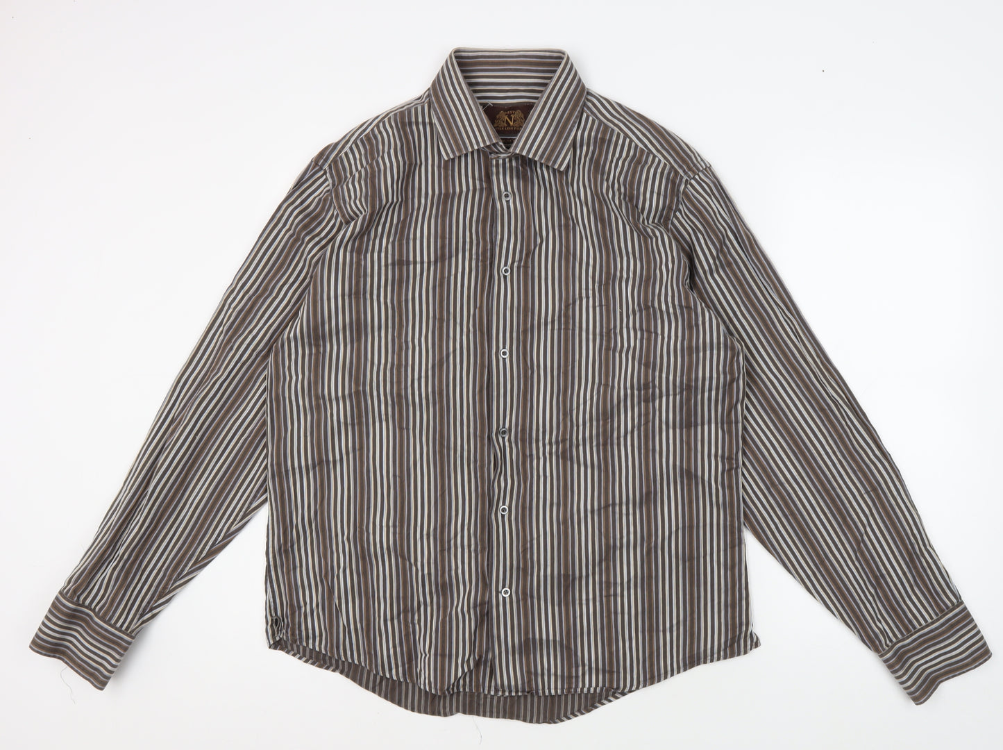 Next Men's Slim Fit Multicoloured Striped Shirt