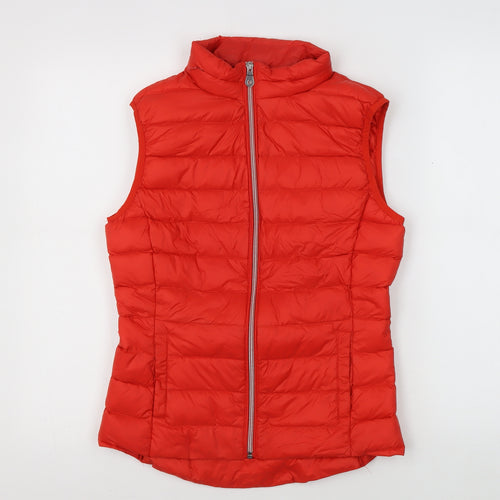 Marks and Spencer Red Women's Puffer Waistcoat Size UK 6