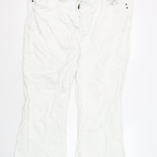 Debenhams Women's White Jeans Size 22