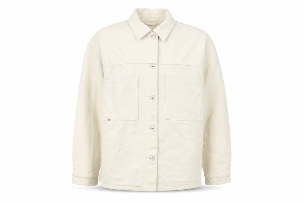 Front view of Marks & Spencer Men’s Ivory Cotton Jacket XL