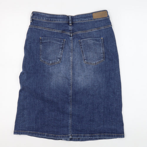 Marks and Spencer Women's Blue Denim Skirt, Size 10, M&S Indigo