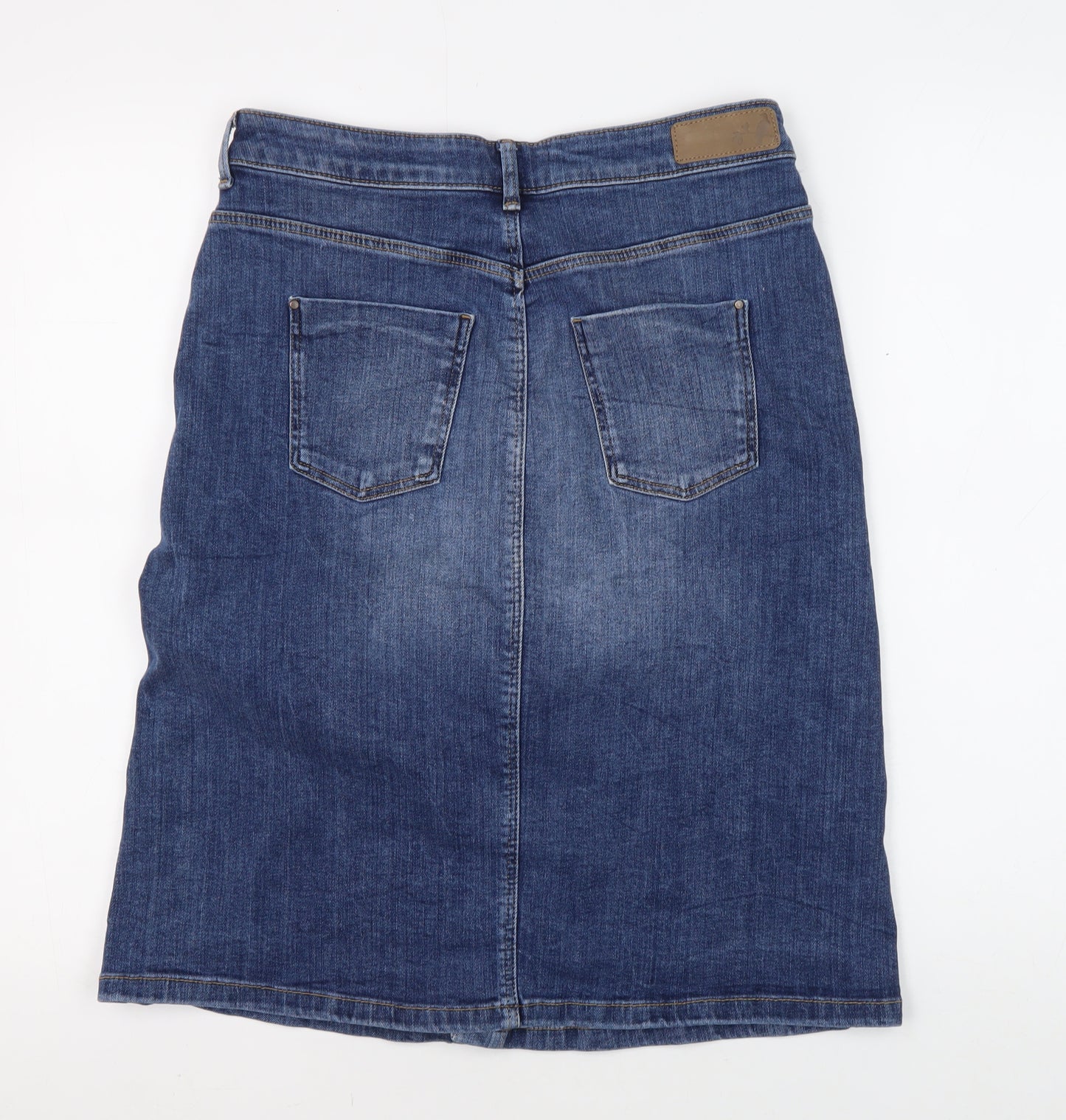 Marks and Spencer Women's Blue Denim Skirt, Size 10, M&S Indigo