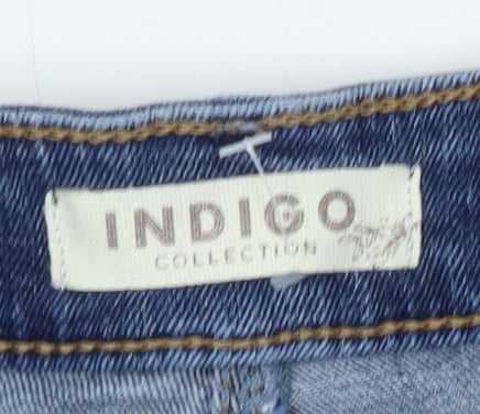 Marks and Spencer Women's Blue Denim Skirt, Size 10, M&S Indigo