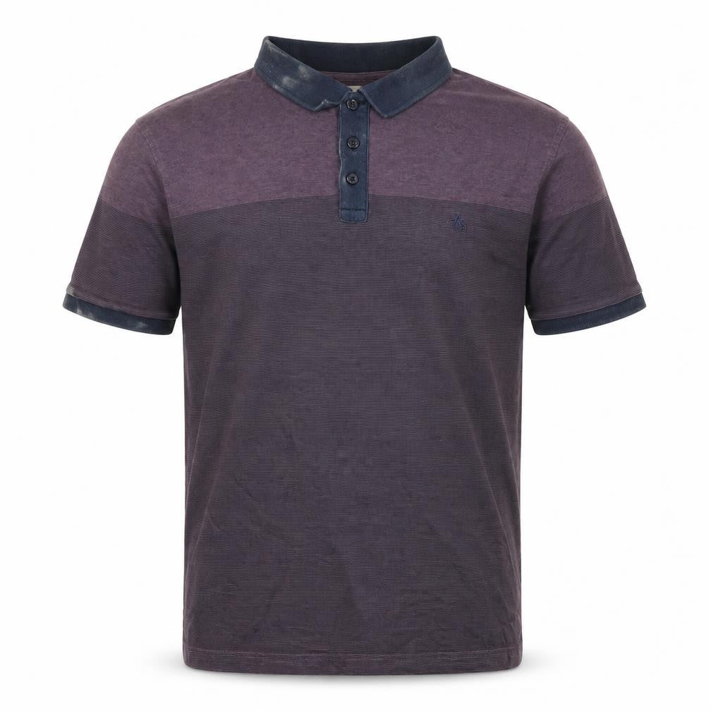 Penguin Men's Purple Polo, L, Cotton Short Sleeve