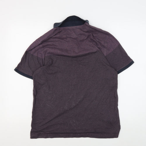 Penguin Men's Purple Polo, L, Cotton Short Sleeve