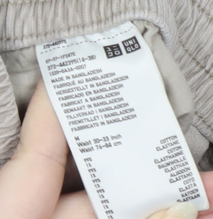 UNIQLO Men's Beige Jogger Trousers Size M