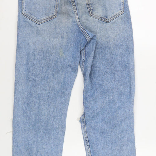 New Look Girls Blue Ripped Jeans Size 14 Casual Light Denim