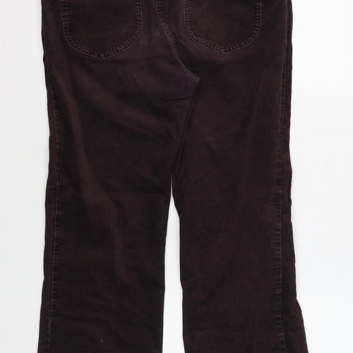 Marks and Spencer Women's Brown Corduroy Trousers Size 12