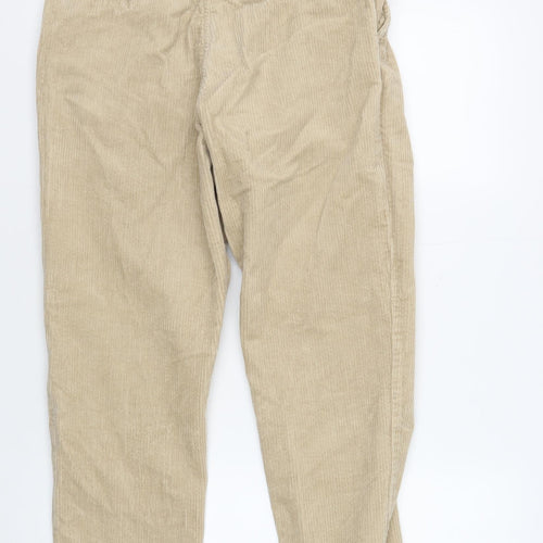 Zara Men's Beige Corduroy Trousers Size 30