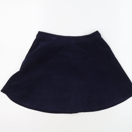 H&M Teens Blue A-Line Corduroy Skirt, Size 12