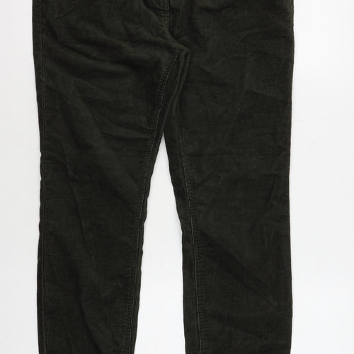Next Women's Green Corduroy Trousers Size 12 Casual