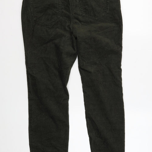 Next Women's Green Corduroy Trousers Size 12 Casual