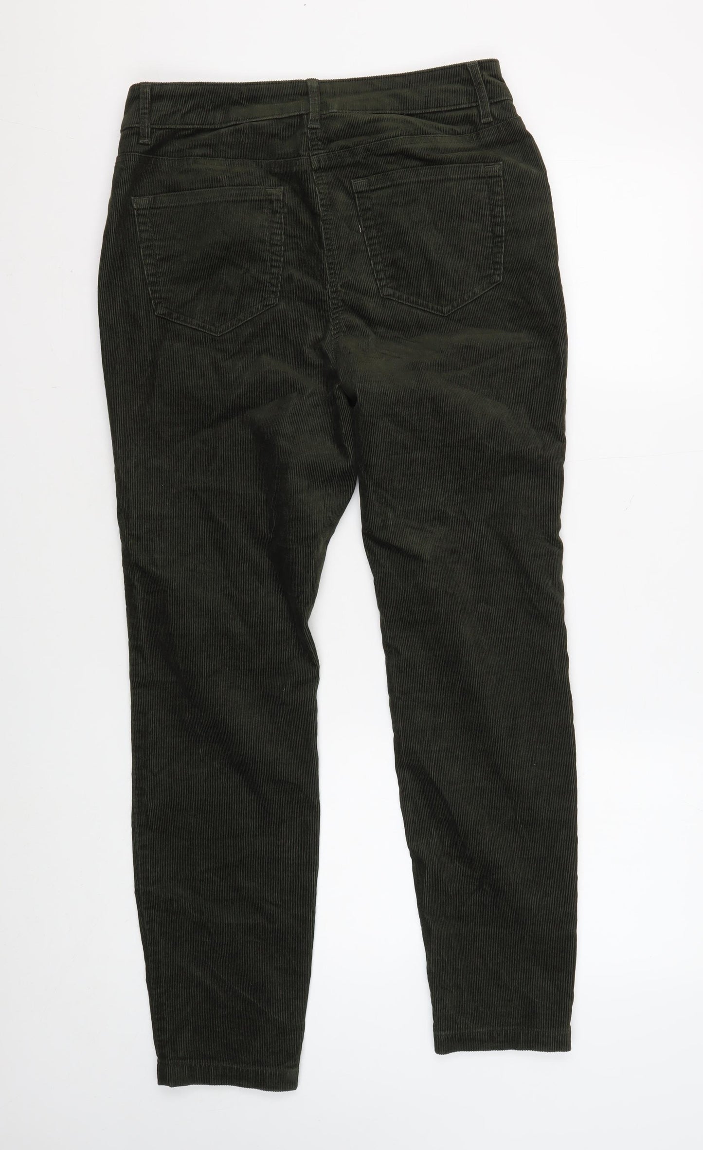 Next Women's Green Corduroy Trousers Size 12 Casual