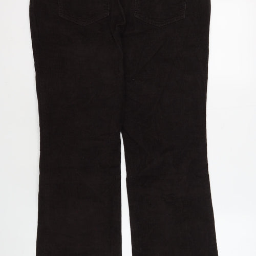 Eddie Bauer Women's Black Corduroy Trousers Size 10