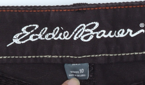 Eddie Bauer Women's Black Corduroy Trousers Size 10