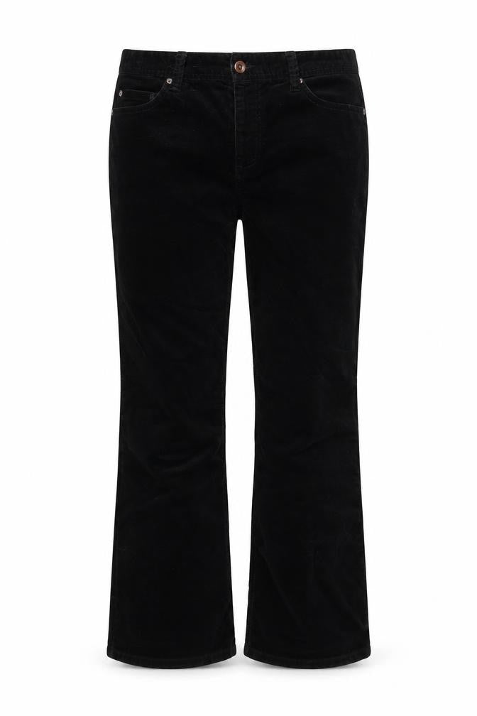 Front view of Eddie Bauer Women's Black Trousers, size 10, Casual Style