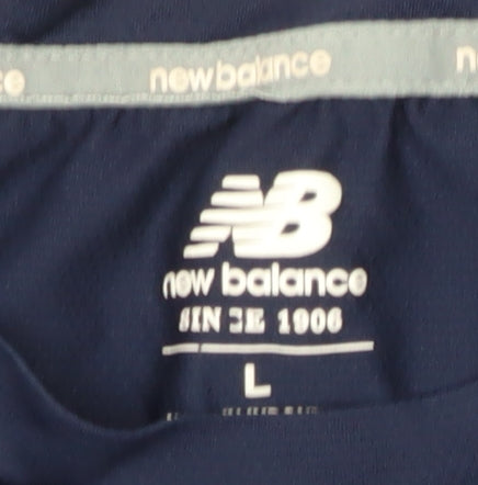 New Balance Men's Blue Athletic T-Shirt L