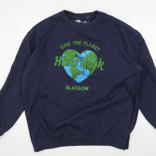 Hard Rock Unisex Blue XL Pullover Sweatshirt
