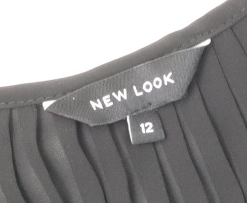 New Look Women's Black Midi Dress Size 12