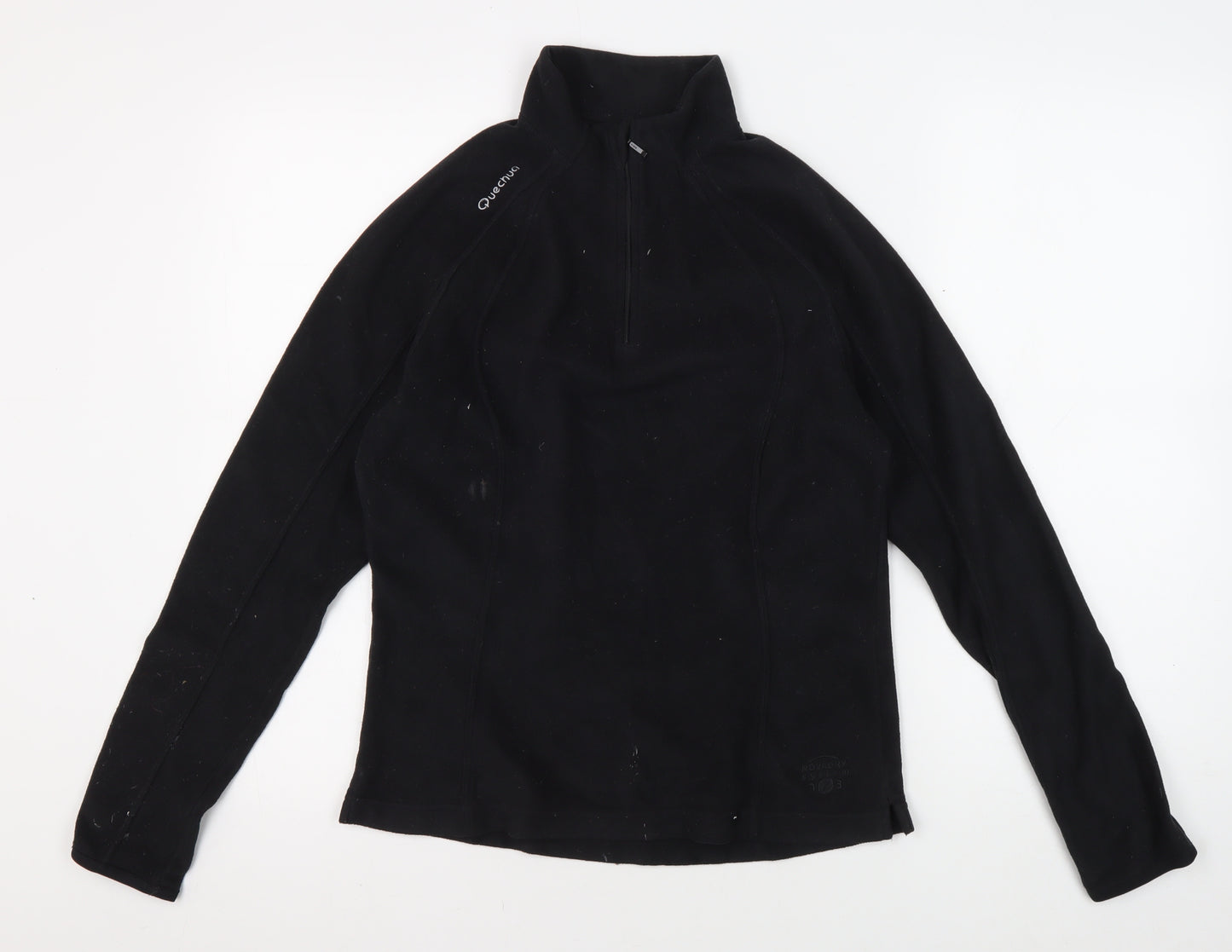 Decathlon Women's Black Fleece Jacket, Size 12, 1/2 Zip