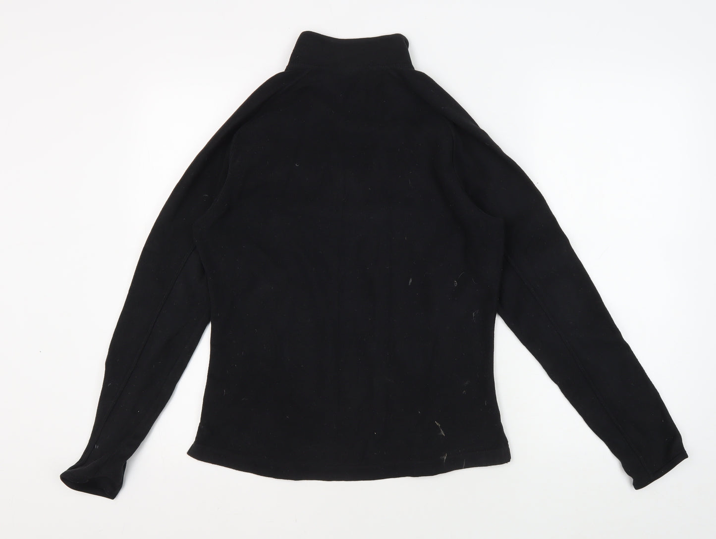Decathlon Women's Black Fleece Jacket, Size 12, 1/2 Zip