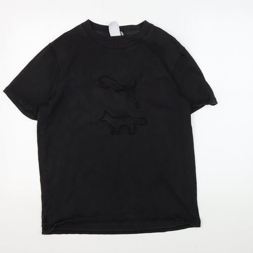 Puma Men's Black Crew Neck T-Shirt S