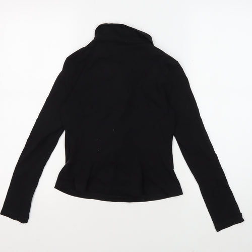 Giant Women's Black Collared Long Sleeve Top M