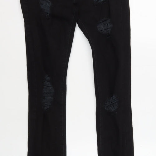 D/STRUCT Men's Black Distressed Jeans Size 30