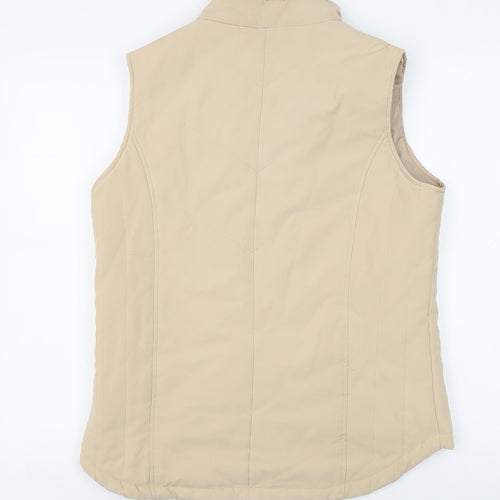 EWM Beige Women's Waistcoat Size S with Full Zip